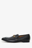 Gucci Black Leather Horsebit Jordaan Loafers Size 9.5 Mens