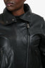Mackage Black Leather Jacket with Belt Size L