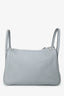 Hermès 2015 Light Grey Clemence Leather Lindy 30