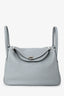 Hermès 2015 Light Grey Clemence Leather Lindy 30