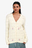 Gucci Cream Sailor Boat GG Monogram Cardigan Size 12+