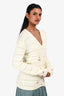 Gucci Cream Sailor Boat GG Monogram Cardigan Size 12+