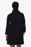 Gucci Navy GG Monogram Zip Up Detailed Dress Size 12+