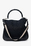Gucci Vintage Black 'Jacquard' Monogram Bag with Shoulder Strap
