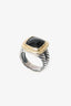 David Yurman Sterling Silver/18k Yellow Gold Albion Onyx Ring