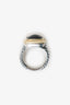 David Yurman Sterling Silver/18k Yellow Gold Albion Onyx Ring
