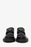Prada Black Brushed Leather Loafers Size 39.5