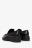 Prada Black Brushed Leather Loafers Size 39.5