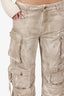 The Attico Beige Wide-leg Fern Cargo Jeans Size 27