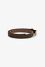 Fendi Brown Canvas Logo FF Belt Size 40
