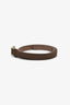 Fendi Brown Canvas Logo FF Belt Size 40