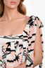 Pre-Loved Chanel™ 2018 Pink/White Silk Nautical Sleeveless Maxi Dress Size 34