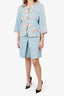Pre-Loved Chanel™ 07P Blue Denim Tweed Trimmed Jacket Size 42
