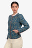 Isabel Marant Étoile Blue Cotton Floral Print Jacket Size 40