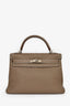 Hermes 2014 Etoupe Clemence Kelly 32 PHW with Strap
