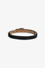 Pre-Loved Chanel™ 2013 Black Metallic Leather CC Belt Size 85/34