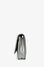 Pre-Loved Chanel™ 2016 Silver Metallic Caviar Leather Chevron Wallet on Chain