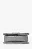Pre-Loved Chanel™ 2014 Grey Lizard Leather Small Boy Bag