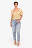 Agolde Blue Denim Light Washed Straight Leg Jeans Size 28