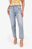 Agolde Blue Denim Light Washed Straight Leg Jeans Size 28