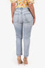 Agolde Blue Denim Light Washed Straight Leg Jeans Size 28