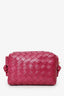 Bottega Veneta Fuchsia Intrecciato Leather Mini Loop Crossbody