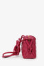 Bottega Veneta Fuchsia Intrecciato Leather Mini Loop Crossbody