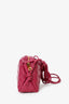 Bottega Veneta Fuchsia Intrecciato Leather Mini Loop Crossbody