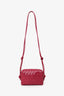 Bottega Veneta Fuchsia Intrecciato Leather Mini Loop Crossbody