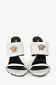 Versace White Leather 'La Medusa' Pumps Size 41