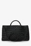 Bottega Veneta Black Leather Intrecciato Small East-West Andiamo Shoulder Bag