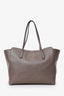 Gucci Grey Leather Medium 'Swing Tote'
