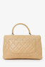 Pre-Loved Chanel™ 2018-19 Beige Quilted Lambskin Medium Trendy CC Top Handle Bag
