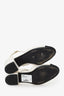 Pre-Loved Chanel™ White/Black Sequined CC Slingback Sandals Size 38.5