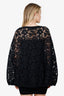 Valentino Black Lace Fringed Poncho Dress Size XS