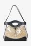 Pre-Loved Chanel™ 2019 Black PVC Raffia 31 Shopping Bag