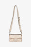 Fendi Beige Calfskin 'Sac En Cuir Convertible' Trunk Baguette