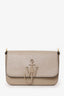 JW Anderson Taupe Leather Midi 'Anchor' Shoulder Bag