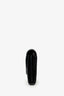 Saint Laurent Black Chevron Leather Envelope Wallet On Chain