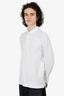 Loro Piana White Cotton Long sleeve Polo Shirt Size M Mens