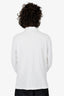 Loro Piana White Cotton Long sleeve Polo Shirt Size M Mens