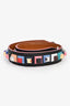 Fendi Black/Multicolour Leather Studded Bag Strap
