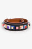 Fendi Black/Multicolour Leather Studded Bag Strap