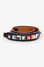 Fendi Black/Multicolour Leather Studded Bag Strap