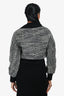 Stella McCartney Black/White Wool Bomber Jacket Size 36