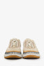 Chloe Beige Multicolour Knit 'Nama' Sneakers Size 36