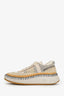 Chloe Beige Multicolour Knit 'Nama' Sneakers Size 36