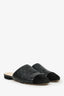Pre-Loved Chanel™ 2018 Black Lambskin CC Logo Mules Size 36.5
