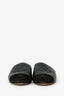 Pre-Loved Chanel™ 2018 Black Lambskin CC Logo Mules Size 36.5