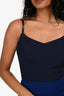 Victoria Beckham Blue Midi Bodycon Dress Size 4